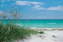 White sands and emerald waters