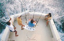 Deep-sea fishing off the coast of Panama City Beach